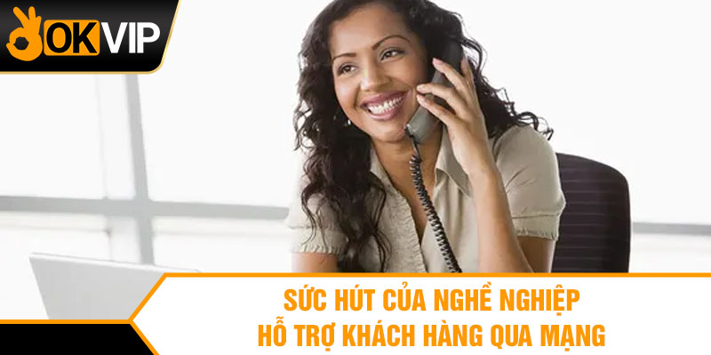Sức hút của nghề nghiệp hỗ trợ khách hàng qua mạng