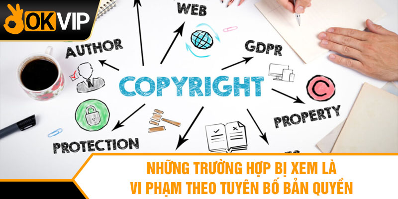 Những trường hợp bị xem là vi phạm theo tuyên bố bản quyền